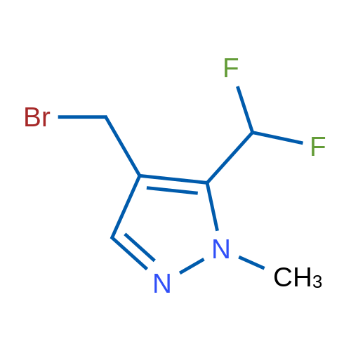 4-(Bromomethyl)-5-(difluoromethyl)-1-methyl-1H-pyrazole 1g