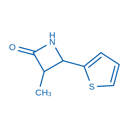 3-Methyl-4-(thiophen-2-yl)azetidin-2-one 5g