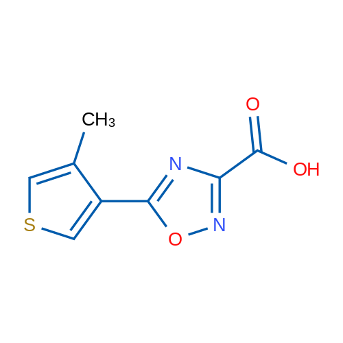 5-(4-Methylthiophen-3-yl)-1,2,4-oxadiazole-3-carboxylic acid 1g