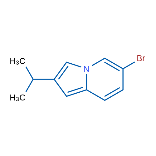 6-Bromo-2-(propan-2-yl)indolizine 1g