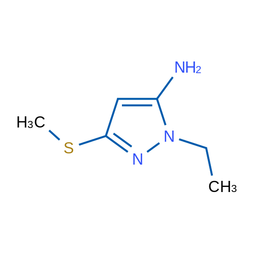 1-Ethyl-3-(methylsulfanyl)-1h-pyrazol-5-amine 1g
