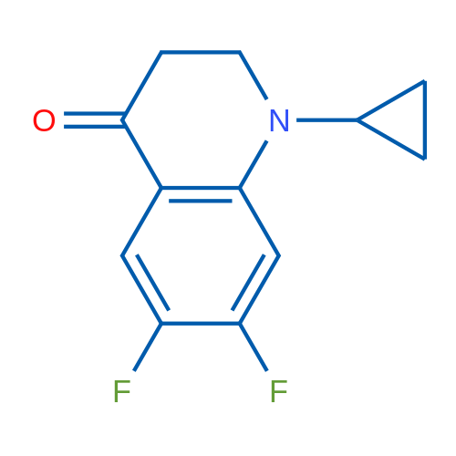 1-Cyclopropyl-6,7-difluoro-2,3-dihydroquinolin-4(1H)-one 250mg
