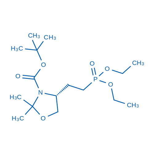 3-Oxazolidinecarboxylic acid, 4-[2-(diethoxyphosphinyl)ethyl]-2,2-dimethyl-, 1,1-dimethylethyl esteR, (4R)- 1g