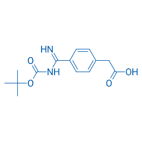 2-(4-(N-(tert-butoxycarbonyl)carbamimidoyl)phenyl)acetic acid 250mg