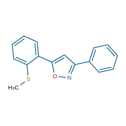 5-[2-(Methylsulfanyl)phenyl]-3-phenyl-1,2-oxazole 1g