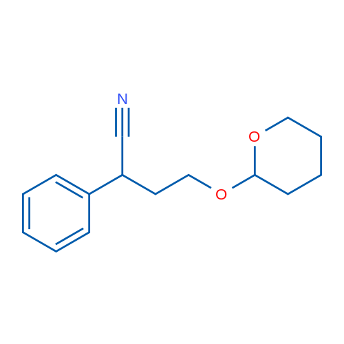 2-Phenyl-4-((tetrahydro-2H-pyran-2-yl)oxy)butanenitrile 1g