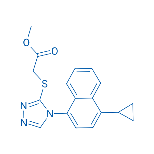 Methyl 2-((4-(4-cyclopropylnaphthalen-1-yl)-4H-1,2,4-triazol-3-yl)thio)acetate 5g