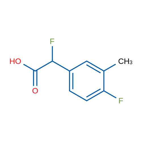 2-Fluoro-2-(4-fluoro-3-methylphenyl)acetic acid 1g