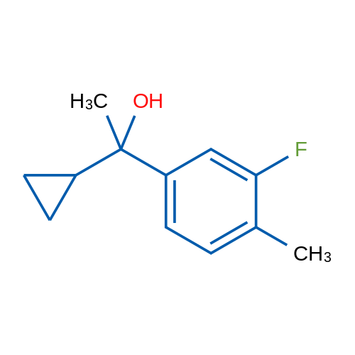 1-Cyclopropyl-1-(3-fluoro-4-methylphenyl)ethanol 1g