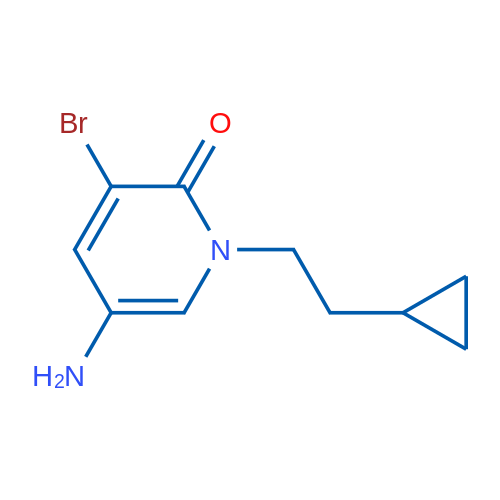 5-Amino-3-bromo-1-(2-cyclopropylethyl)-1,2-dihydropyridin-2-one 1g