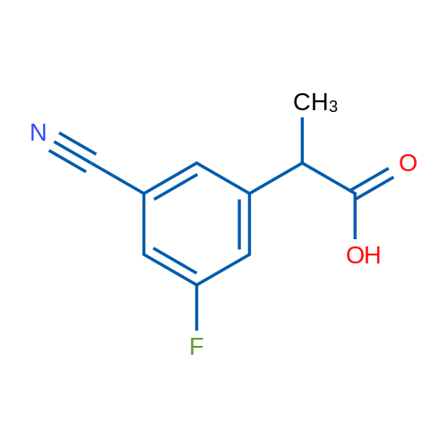 2-(3-Cyano-5-fluorophenyl)propanoic acid 5g
