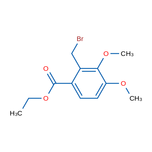 Ethyl 2-(bromomethyl)-3,4-dimethoxybenzoate 1g