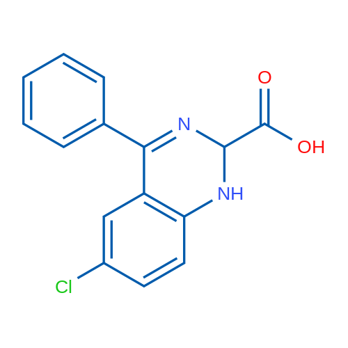 6-Chloro-4-phenyl-1,2-dihydroquinazoline-2-carboxylic acid 1g