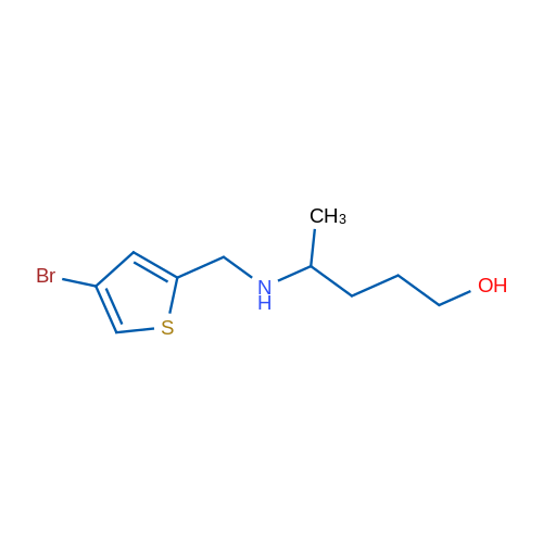 4-{[(4-bromothiophen-2-yl)methyl]amino}pentan-1-ol 1g