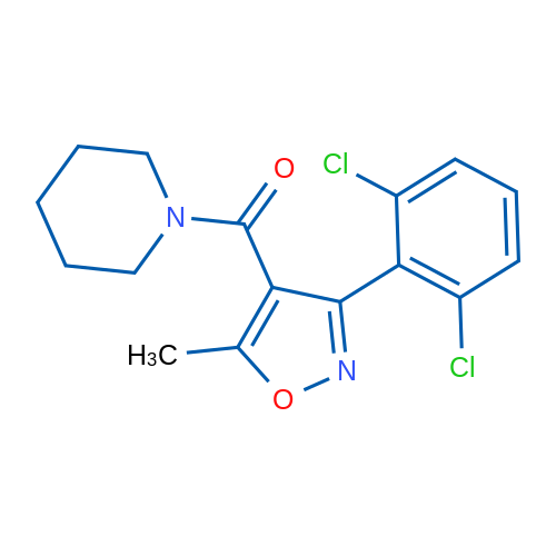 1-[3-(2,6-Dichlorophenyl)-5-methyl-1,2-oxazole-4-carbonyl]piperidine 1g