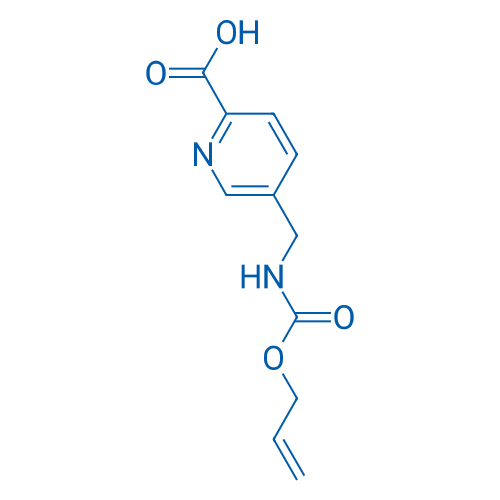 5-((((Allyloxy)carbonyl)amino)methyl)picolinic acid 250mg