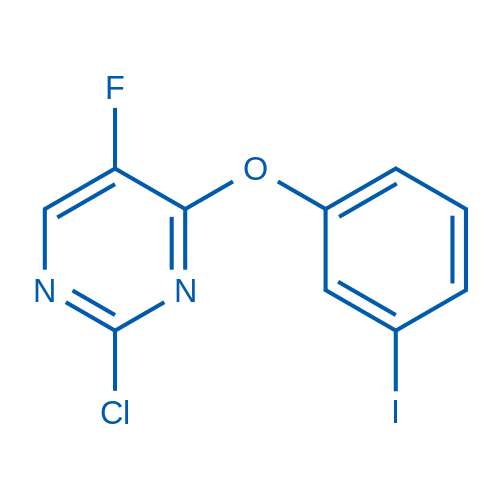 2-Chloro-5-fluoro-4-(3-iodophenoxy)pyrimidine 5g
