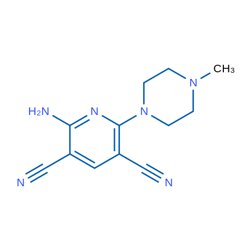 2-Amino-6-(4-methylpiperazin-1-yl)pyridine-3,5-dicarbonitrile 1g