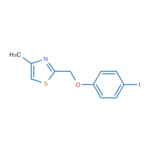 2-((4-Iodophenoxy)methyl)-4-methylthiazole 1g