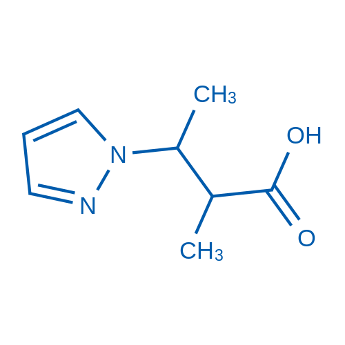 2-Methyl-3-(1H-pyrazol-1-yl)butanoic acid 100mg