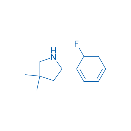 2-(2-Fluorophenyl)-4,4-dimethylpyrrolidine 250mg