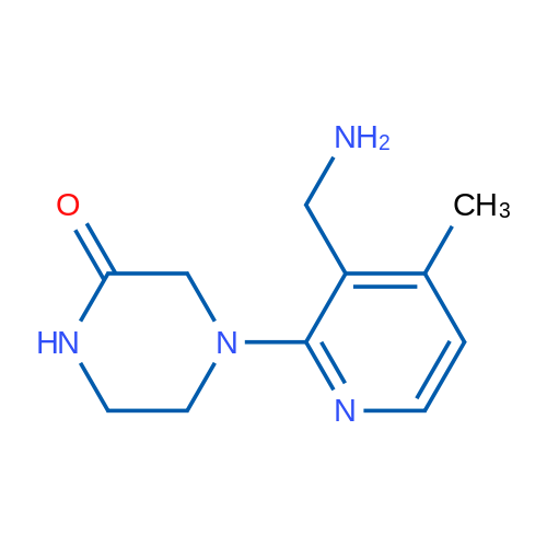 4-(3-(Aminomethyl)-4-methylpyridin-2-yl)piperazin-2-one 1g