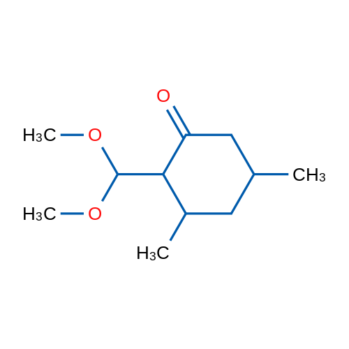 2-(Dimethoxymethyl)-3,5-dimethylcyclohexan-1-one 1g