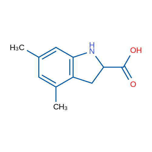 4,6-Dimethyl-2,3-dihydro-1H-indole-2-carboxylic acid 1g
