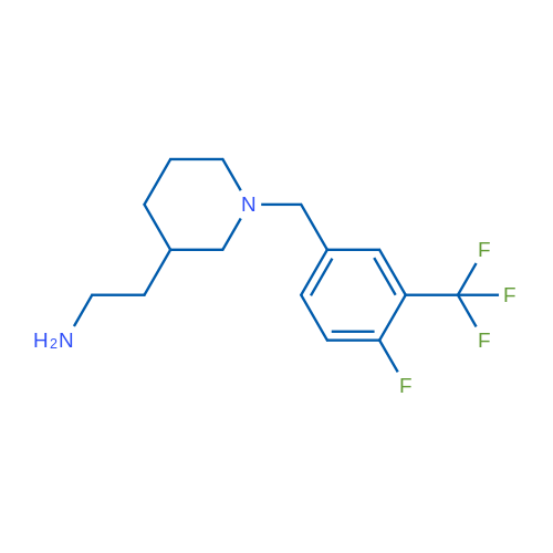 2-(1-{[4-fluoro-3-(trifluoromethyl)phenyl]methyl}piperidin-3-yl)ethan-1-amine 1g