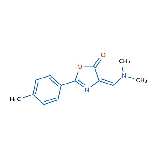 (4E)-4-[(Dimethylamino)methylidene]-2-(4-methylphenyl)-4,5-dihydro-1,3-oxazol-5-one 1g