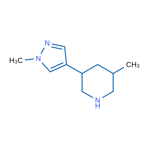 3-Methyl-5-(1-methyl-1h-pyrazol-4-yl)piperidine 1g