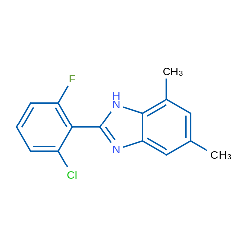 2-(2-Chloro-6-fluorophenyl)-5,7-dimethyl-1H-benzo[d]imidazole 1g