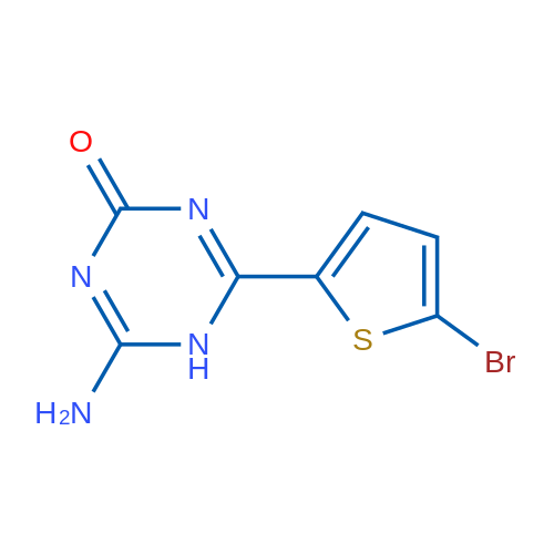 4-Amino-6-(5-bromothiophen-2-yl)-2,5-dihydro-1,3,5-triazin-2-one 1g