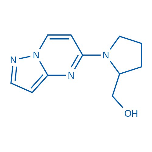(1-{pyrazolo[1,5-a]pyrimidin-5-yl}pyrrolidin-2-yl)methanol 100mg