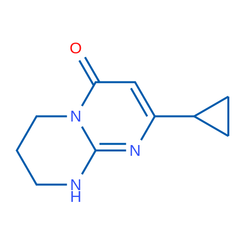 2-cyclopropyl-6,7,8,9-tetrahydro-4H-pyrimido[1,2-a]pyrimidin-4-one 1g