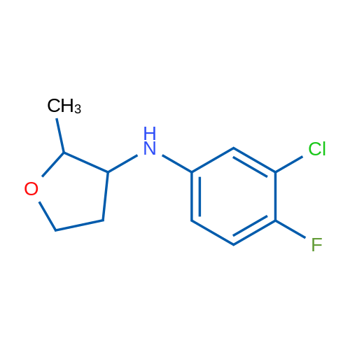 N-(3-Chloro-4-fluorophenyl)-2-methyloxolan-3-amine 1g