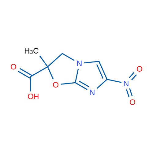 2-Methyl-6-nitro-2,3-dihydroimidazo[2,1-b]oxazole-2-carboxylic acid 250mg