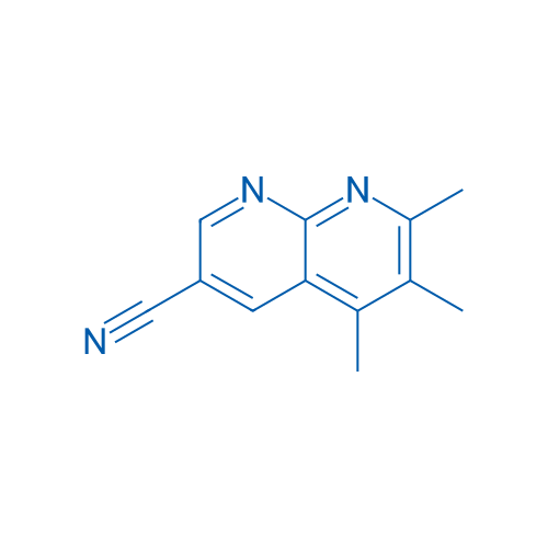 5,6,7-Trimethyl-1,8-naphthyridine-3-carbonitrile 1g