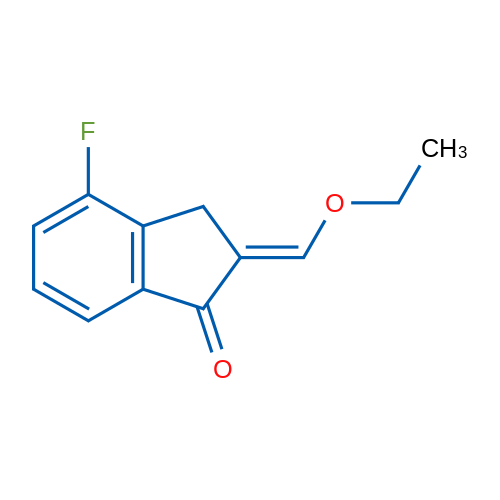 2-(Ethoxymethylidene)-4-fluoro-2,3-dihydro-1H-inden-1-one 1g