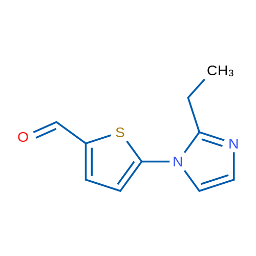 5-(2-Ethyl-1h-imidazol-1-yl)thiophene-2-carbaldehyde 1g