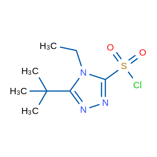 5-tert-Butyl-4-ethyl-4h-1,2,4-triazole-3-sulfonyl chloride 1g