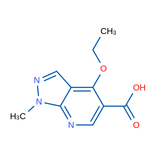 4-Ethoxy-1-methyl-1H-pyrazolo[3,4-b]pyridine-5-carboxylic acid 250mg