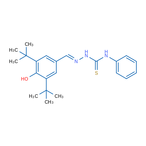 3-[(E)-[(3,5-Di-tert-butyl-4-hydroxyphenyl)methylidene]amino]-1-phenylthiourea 1g