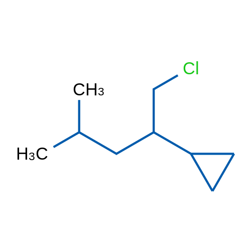 (1-Chloro-4-methylpentan-2-yl)cyclopropane 1g