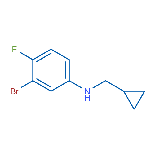 3-Bromo-N-(cyclopropylmethyl)-4-fluoroaniline 5g