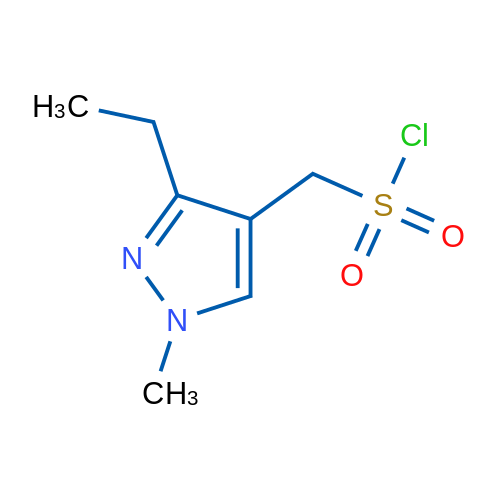 (3-Ethyl-1-methyl-1h-pyrazol-4-yl)methanesulfonyl chloride 1g