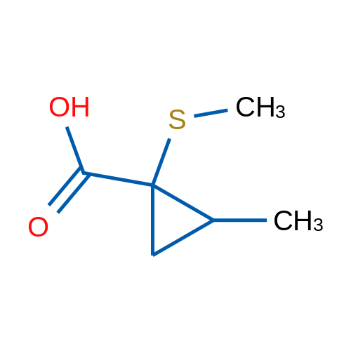2-Methyl-1-(methylsulfanyl)cyclopropane-1-carboxylic acid 1g