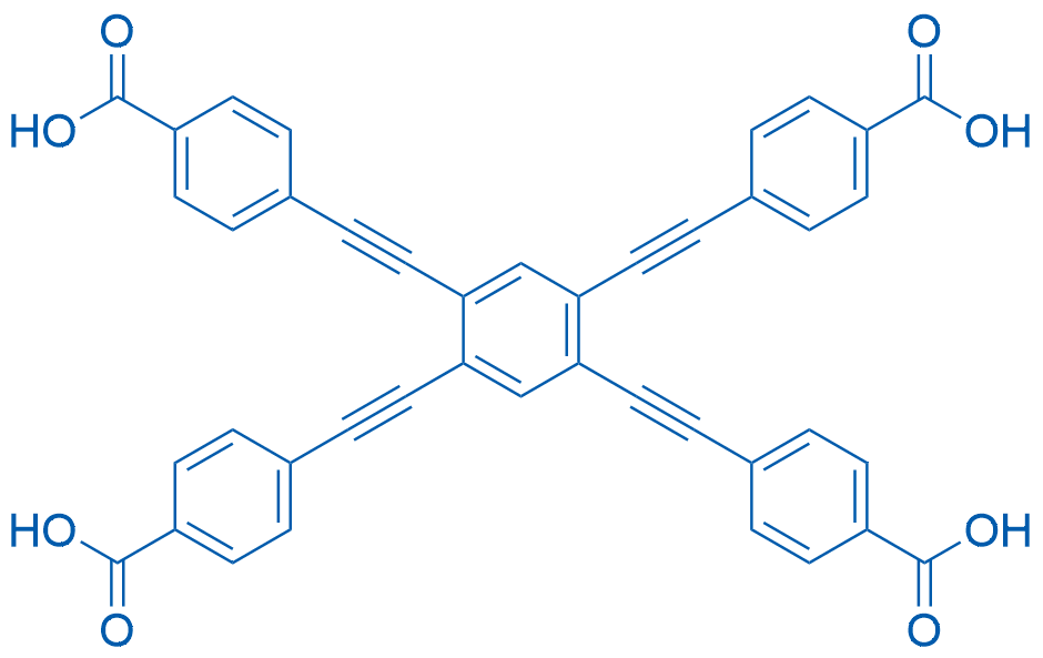 4,4',4'',4'''-(Benzene-1,2,4,5-tetrayltetrakis(ethyne-2,1-diyl))tetrabenzoic acid 250mg