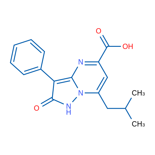 7-Isobutyl-2-oxo-3-phenyl-1,2-dihydropyrazolo[1,5-a]pyrimidine-5-carboxylic acid 5g