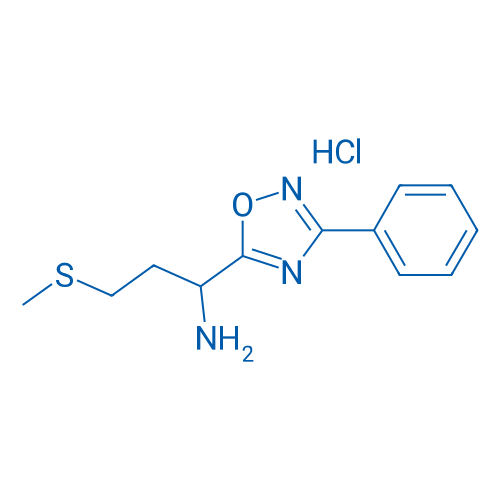 3-(methylthio)-1-(3-phenyl-1,2,4-oxadiazol-5-yl)propan-1-amine hydrochloride 1g